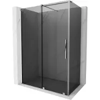 Mexen Velar paroi de douche coulissante 140 x 70 cm, graphite, chrome - 871-140-070-41-01