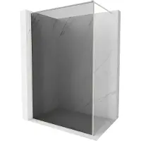 Mexen Paroi de douche Kioto-XF Walk-in avec cadre 110 x 202 cm, graphite 10 mm, nickel brossé - 800-110-104-97-40-X