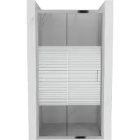 Mexen Apia Porte de douche coulissante 135 cm, Rayures, Chrome - 845-135-000-01-20