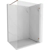 Mexen Paroi de douche Lunar Walk-in droite 100 x 200 cm, transparent 8 mm, or rose - 830-100-000-60-00-P