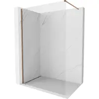 Mexen Kioto-X paroi de douche Walk-in 60 x 200 cm, transparent 10 mm, or rose - 800-060-101-60-00-X