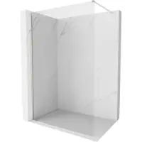 Mexen Kioto-X paroi de douche Walk-in 150 x 200 cm, transparent 10 mm, nickel brossé - 800-150-101-97-00-X