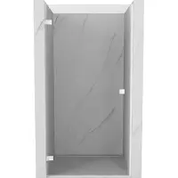 Mexen Lunar-B porte de douche pivotante gauche 85 cm, transparent, blanc - 832-085-000-20-00-L