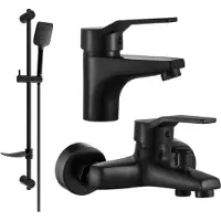 Mexen Caro DF62 SET mitigeur bain et lavabo, noir (746603DF62-70)