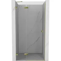 Mexen Lunar porte de douche pivotante gauche 75 cm, transparent, doré - 834-075-000-50-00-L