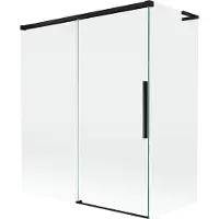 Mexen Rox L Paroi pliante pour baignoire, à 2 volets, 140 + 70 x 150 cm, transparent, noir - 8C9L-140-070-70-00