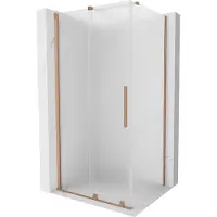 Mexen Velar paroi de douche coulissante 90 x 120 cm, mat, cuivre brossé - 871-090-120-31-65