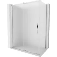 Mexen Velar paroi de douche coulissante 140 x 70 cm, mat, chromé - 871-140-070-31-01