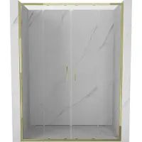 Mexen Exo porte de douche double coulissante 130 cm, transparent, doré - 8152-130-000-50-00