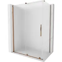 Mexen Paroi de douche Velar 150x80 cm, verre dépoli, or rose