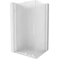 Mexen Velar paroi de douche coulissante 110 x 100 cm, mat, blanc - 871-110-100-31-20
