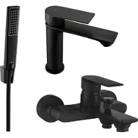 Mexen Royo R72 Mélangeur lavabo et baignoire avec accessoires, noir (72203R72-70)
