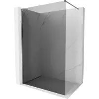 Mexen Mur de douche Walk-in Kioto-X 140 x 200 cm, graphite 10 mm, métal gris foncé - 800-140-101-95-40-X