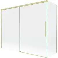 Mexen Rox Paroi de douche à 2 panneaux coulissants 190 + 90 x 150 cm, transparent, or brossé - 8C9-190-090-55-00