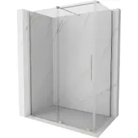 Mexen Velar paroi de douche coulissante 140 x 85 cm, transparent, nickel brossé - 871-140-085-01-97