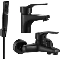 Mexen Caro R72 SET mitigeur bain et lavabo, noir (746603R72-70)