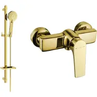 Mexen Robinet de douche Lynx DQ40 avec accessoires, or (74594DQ40-50)