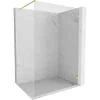 Mexen Paroi de douche Lunar Walk-in droite 120 x 200 cm, transparent 8 mm, or brossé - 830-120-000-55-00-P