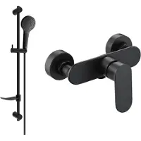 Mexen Milo DF05 mitigeur de douche avec ensemble de douche, Noir - 7134R05-70