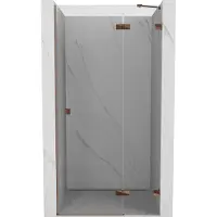 Mexen Lunar porte de douche pivotante droite 120 cm, transparent, or rose - 834-120-000-60-00-P