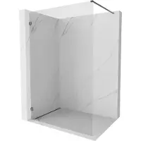 Mexen Lunar paroi de douche Walk-in gauche 130 x 200 cm, transparent 8 mm, gris canon brossé - 830-130-000-66-00-L