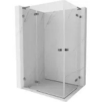 Mexen Lunar L Duo Duschkabine schwenkbar 95 x 75 cm, transparent, gun metal - 834L-095L-075P-95-00