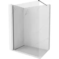 Mexen Kioto-X paroi de douche Walk-in 70 x 200 cm, transparent 10 mm, gris canon brossé - 800-070-101-66-00-X