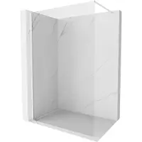 Mexen Kioto-X paroi de douche Walk-in 90 x 200 cm, transparent 10 mm, blanc - 800-090-101-20-00-X
