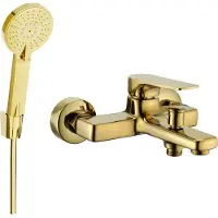 Mexen Lynx R40 mitigeur bain avec accessoires, or (74593R40-50)