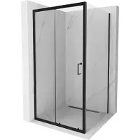 Mexen Apia Cabine de douche pliante 90 x 90 cm, Transparent, Noir - 840-090-090-70-00