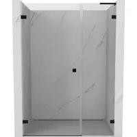 Mexen Lunar-B L porte de douche battante gauche 120 cm, transparent, noir - 832SL-120-050-70-00-L