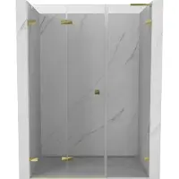 Mexen Lunar-F L porte de douche pliable gauche 110 cm, transparent, or - 836SL-110-050-50-00-L
