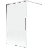 Mexen Rox Paroi pliante pour baignoire à 2 volets, 120 x 150 cm, transparent, chrome - 8C9-120-003-01-00