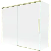 Mexen Rox Paroi de douche pour la baignoire, à 2 panneaux, porte coulissante, 180 + 90 x 150 cm, transparent, or - 8C9-180-090-50-00