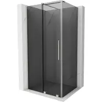 Mexen Velar cabine de douche coulissante 120 x 100 cm, graphite, nickel brossé - 871-120-100-41-97