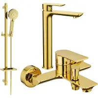 Mexen Alfa DQ40 set de baignoire, Gold - 745713DQ40-50