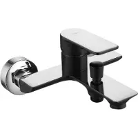 Mexen Mitigeur de baignoire Alfa, noir/chrome (745730-71)