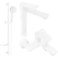 Mexen Royo DF05 Mélangeur lavabo et baignoire avec accessoires, blanc (72213DF05-20)