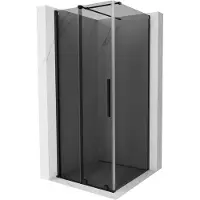 Mexen Velar cabine de douche coulissante 120 x 120 cm, graphite, noire - 871-120-120-41-70