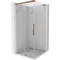 Mexen Rox L cabane de douche coulissante 110 x 110 cm, transparent, or rose - 8C2L-110-110-60-00
