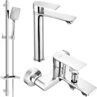 Mexen Royo DQ62 Mélangeur lavabo et baignoire avec accessoires, chrome (72213DQ62-00)