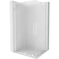 Mexen Velar L Duo cabine de douche 100x90 cm, givre, verre blanc