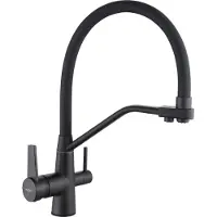 Mexen Robinet de cuisine Duo noir (671701-70)