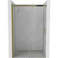 Mexen Omega Porte de douche pliante 120 cm, transparente, or - 825-120-000-50-00