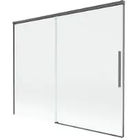 Mexen Rox Baignoire Paravent à 2 panneaux coulissants 100 x 150 cm, transparent, chrome - 8C9-100-003-01-00
