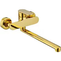 Mexen Milo mitigeur de lavabo avec long bec or (71335-50)