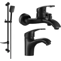Mexen Fabia DF62 set de baignoire, Noir - 746503DF62-70
