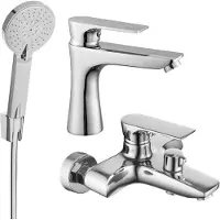 Mexen Axel R40 SET mitigeur bain et lavabo, chromé (73803R40-00)