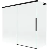 Mexen Rox L Pare-bain à 2 volets, 170 + 75 x 150 cm, transparent, noir - 8C9L-170-075-70-00