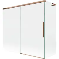 Mexen Rox L Paroi de douche, à 2 volets, coulissante, 170 + 80 x 150 cm, transparent, or rose - 8C9L-170-080-60-00